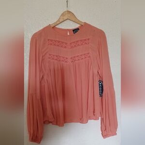 Women's Coral Pink Blouse